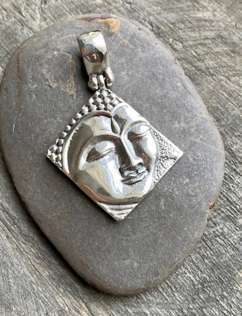 Buddha Solid 925 Silver Pendant