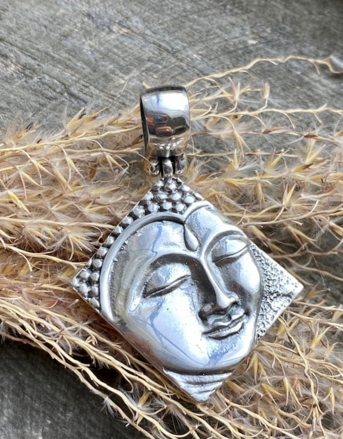 Buddha Solid 925 Silver Pendant