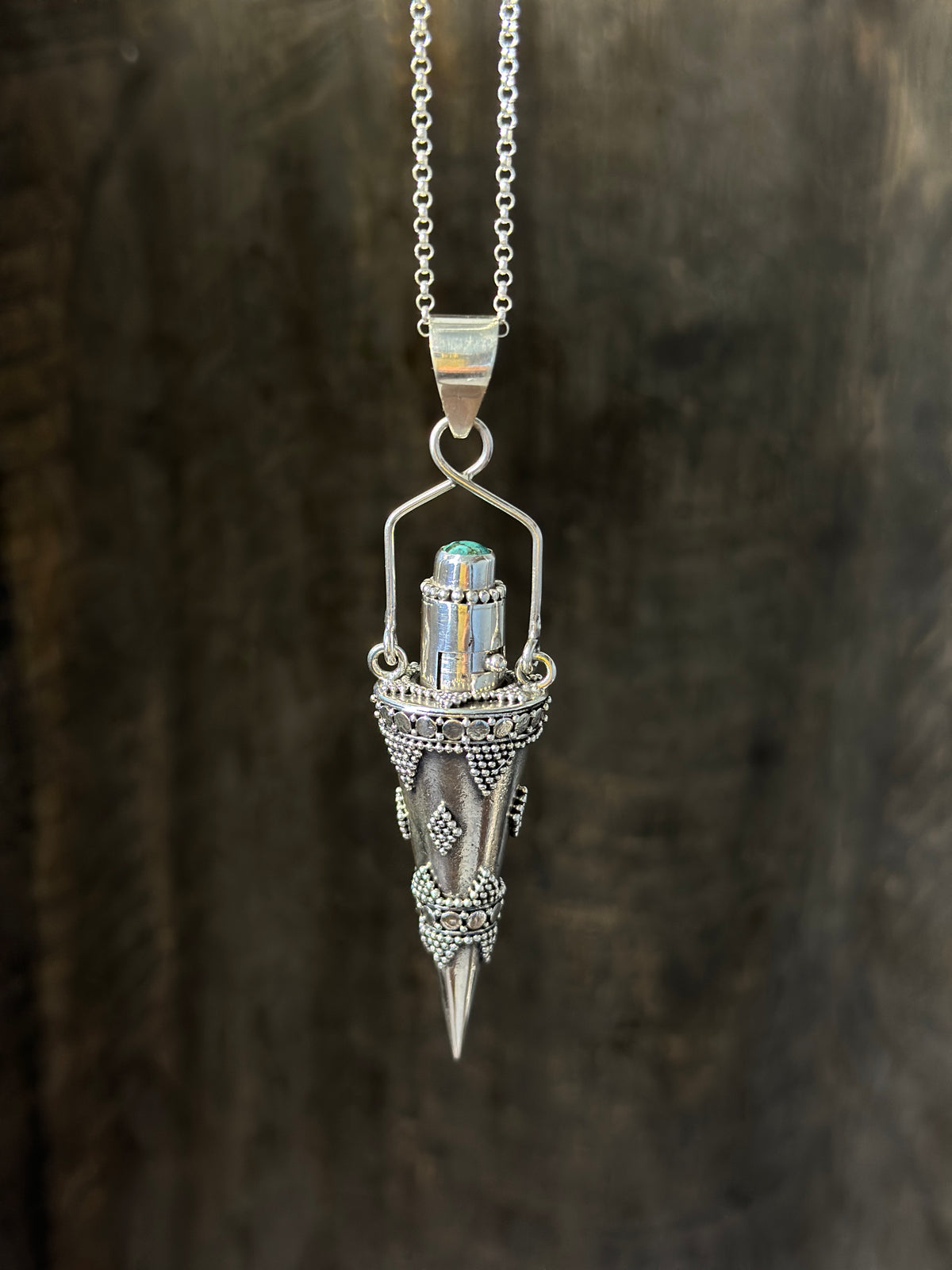 Mystic Vial Pendulum Necklace