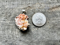 Artisan Crafted 925 Sterling Silver Pendant with Natural Vanadinite Crystal – Harnessing Earth's Elemental Beauty