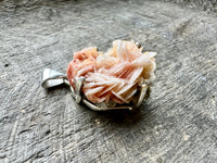 Artisan Crafted 925 Sterling Silver Pendant with Natural Vanadinite Crystal – Harnessing Earth's Elemental Beauty
