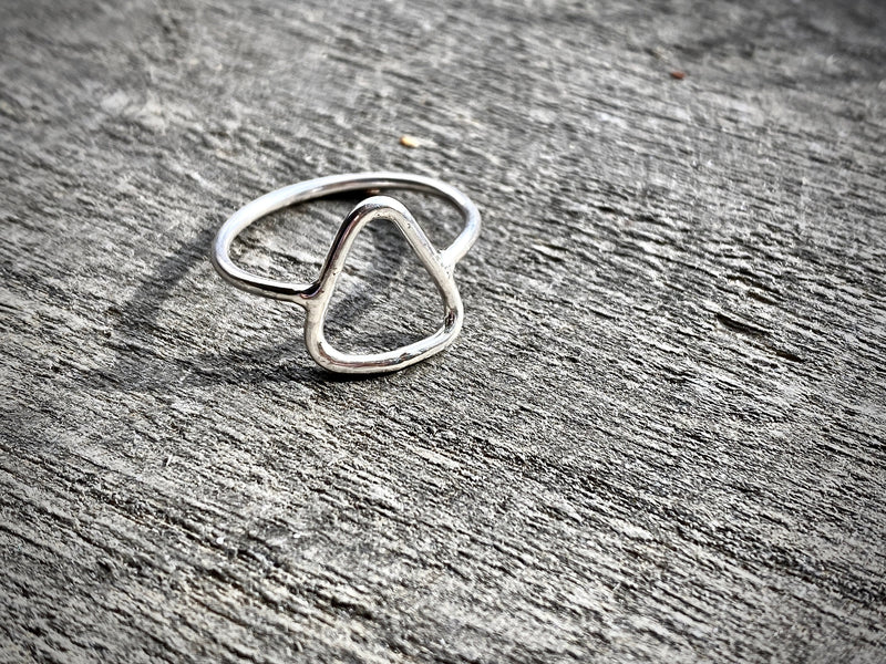Silver Rings  Geometric  Triangle  Sterling Silver Handmade Jewelry