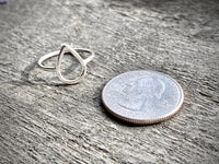 Silver Rings  Geometric  Teardrop   Sterling Silver Handmade Jewelry