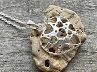 A Heart that Gives Is A Beautiful One 925 Handmade Silver Pendant - Crystal Healing Meditation