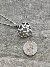 A Heart that Gives Is A Beautiful One 925 Handmade Silver Pendant - Crystal Healing Meditation