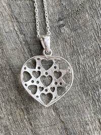 A Heart that Gives Is A Beautiful One 925 Handmade Silver Pendant - Crystal Healing Meditation