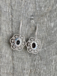 Gorgeous Garnet Classic 925 Silver Earrings - Crystal Healing Meditation