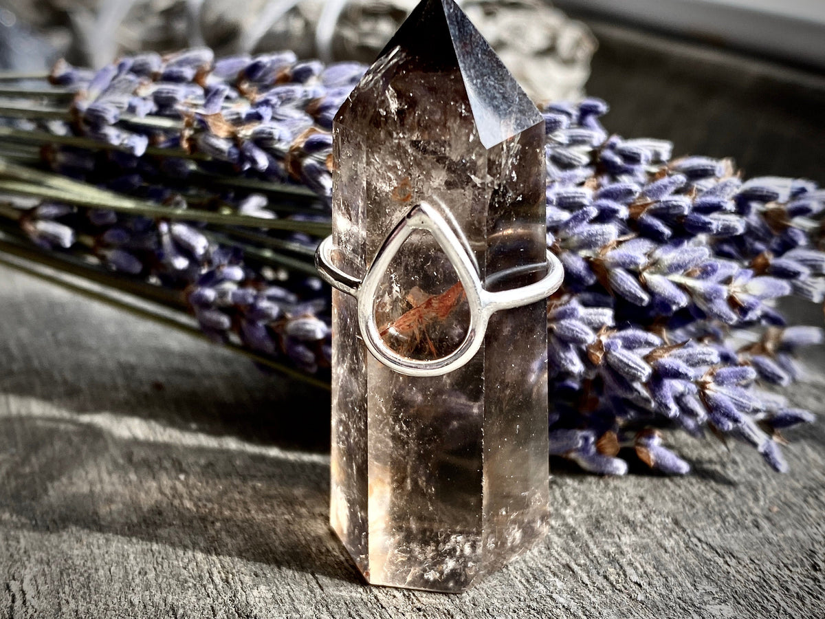 Silver Rings  Geometric  Teardrop   Sterling Silver Handmade Jewelry