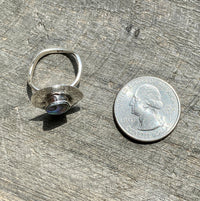 Abalone 925 Silver Handmade Ring Size 8 - Crystal Healing Meditation