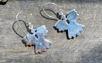 Eagle Blue Topaz 925 Silver Handmade Earrings - Crystal Healing Meditation