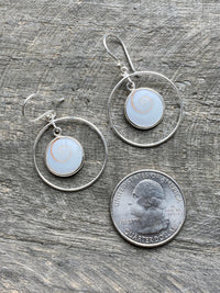 Shiva Eye 925 Sterling Silver Handmade Earrings Jewelry - Crystal Healing, Meditation