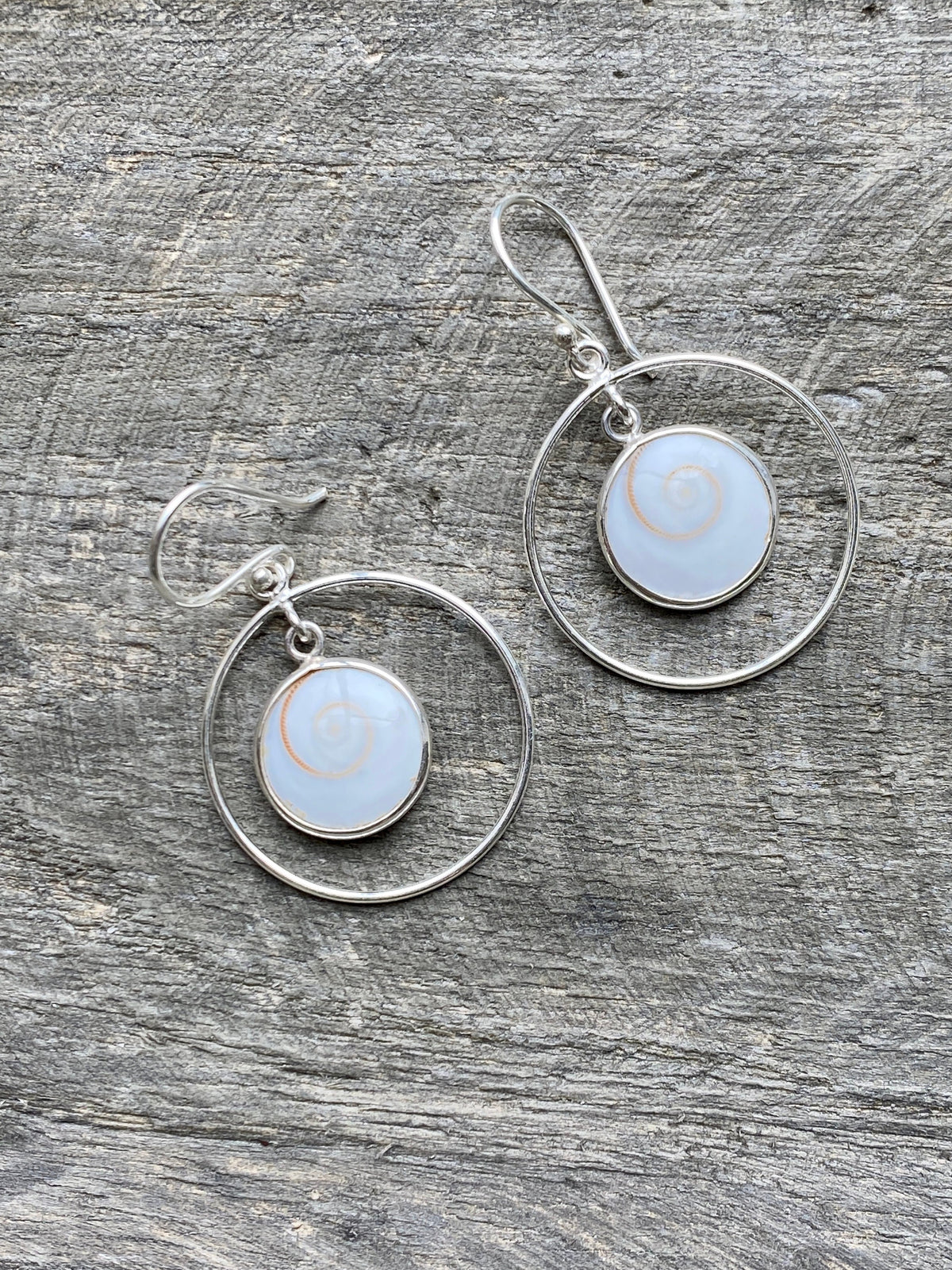 Shiva Eye 925 Sterling Silver Handmade Earrings Jewelry - Crystal Healing, Meditation