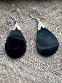 Cool Webb Shell 925 Silver Handmade Earrings - Crystal Healing Meditation