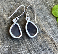Staffordite Tektite 925 Silver Handmade Earrings - Crystal Healing Meditation