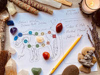 Horse Animal Distance Reiki Chakra Healing Board Printable Template - Crystal Healing Meditation DIGITAL FILE