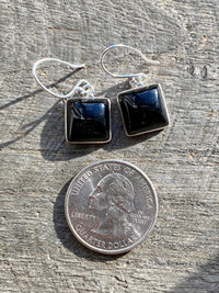 Black Onyx 925 Silver Handmade Earrings - Crystal Healing Meditation