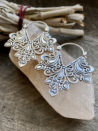 Solid Silver 925 Boho Gypsy Handmade Earrings - Crystal Healing Meditation