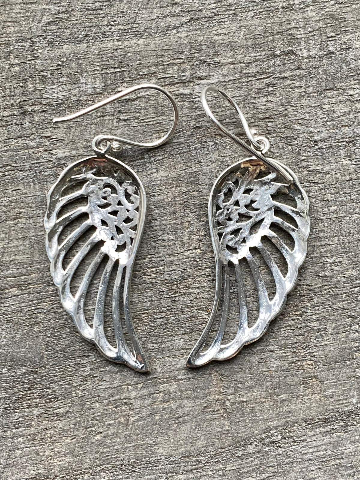 Guardian Angel Wings 925 Silver Earrings