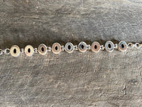 Faceted Citrine Hinged 925 Silver Handmade Bracelet - Crystal Healing Meditation