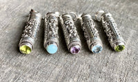 Cool Perfume Pill Urn Prayer Box Solid 925 Silver Handmade Pendant - Crystal Healing Meditation