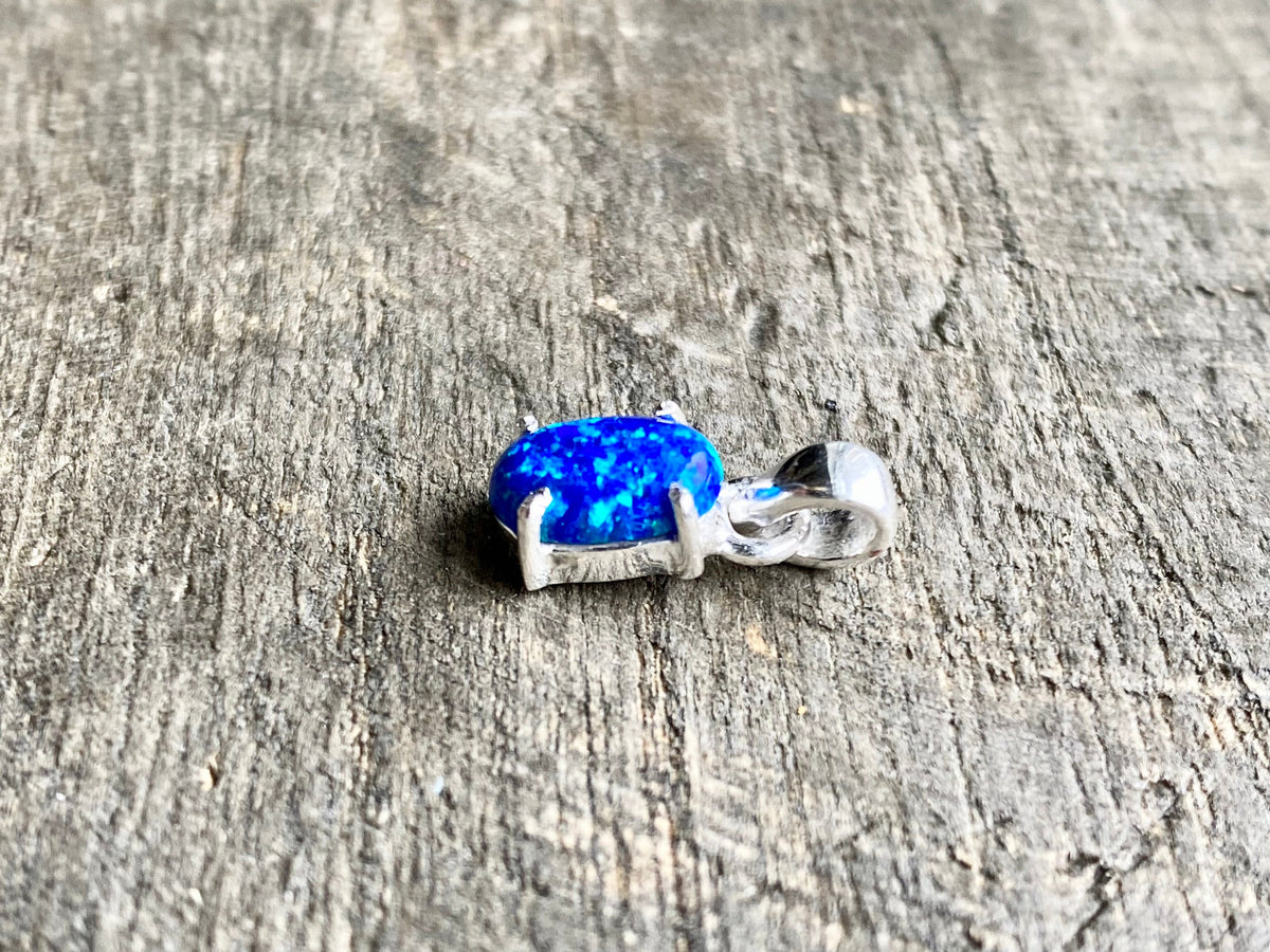 Fire Opal 925 Silver Handmade Pendant - Crystal Healing Meditation