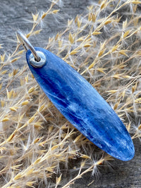 Blue Kyanite 925 Silver Handmade Pendant  - Crystal Healing, Meditation