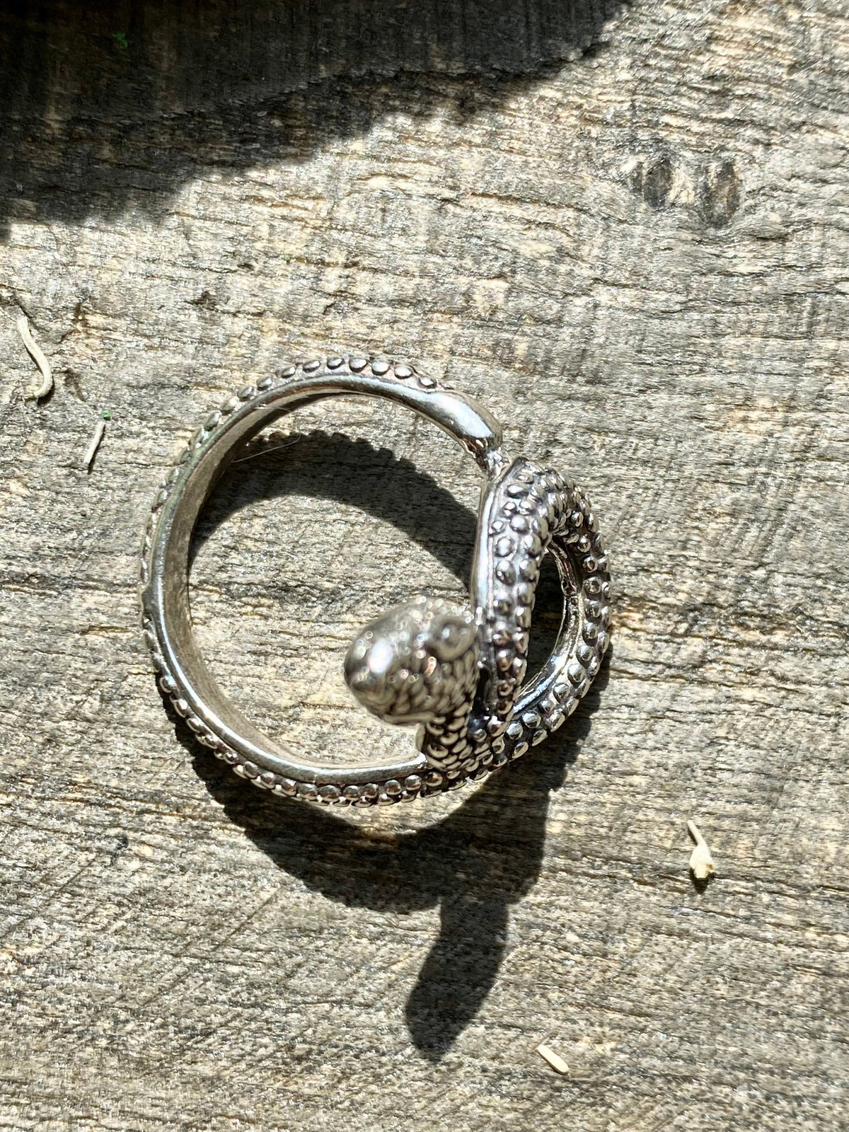 Textured Snake Wrap Band 925 Sterling Silver Handmade Rings - Crystal Healing Meditation