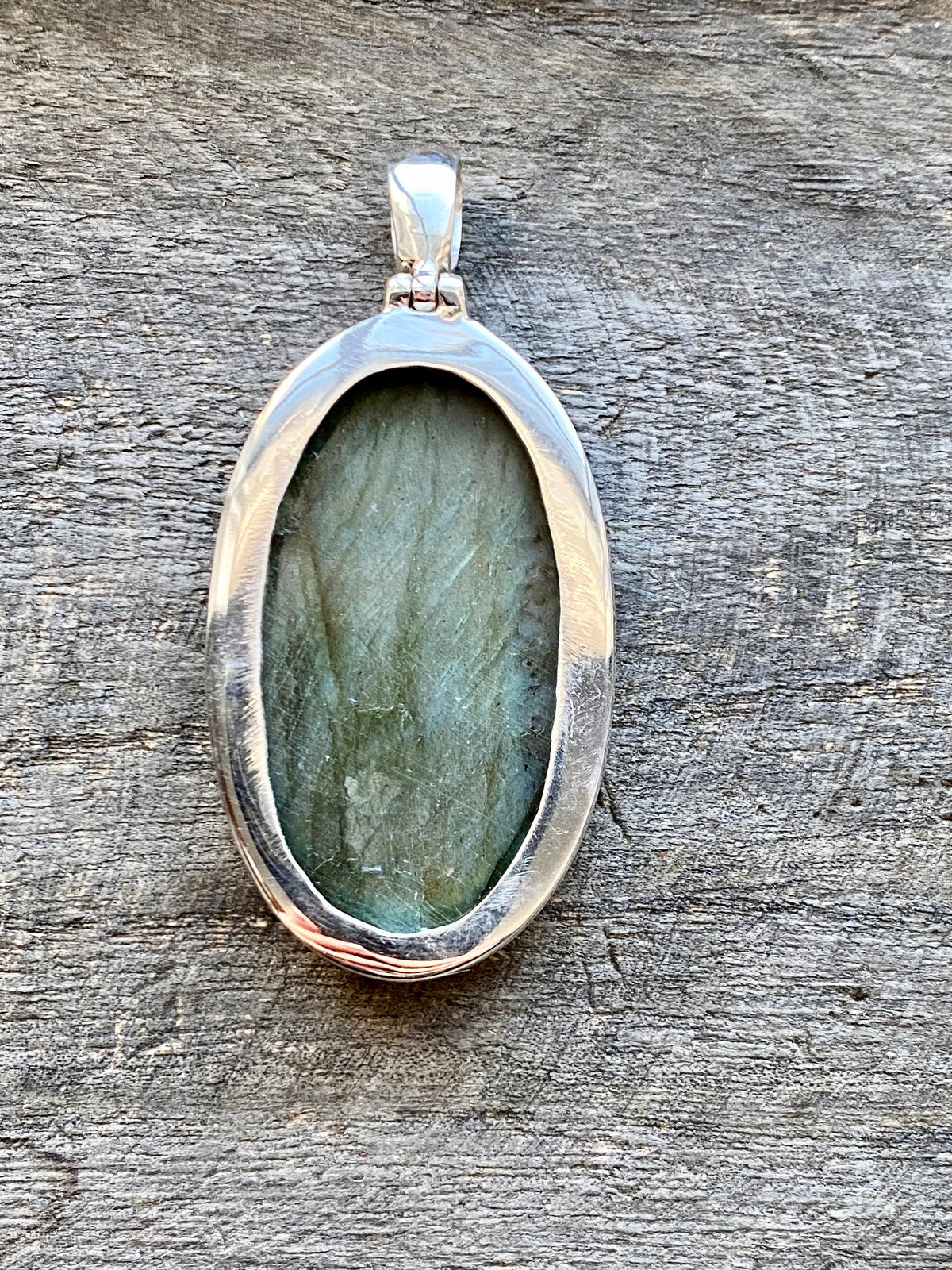 Beautiful Flashy Labradorite Solid 925 Silver Handmade Pendant - Crystal Healing Meditation