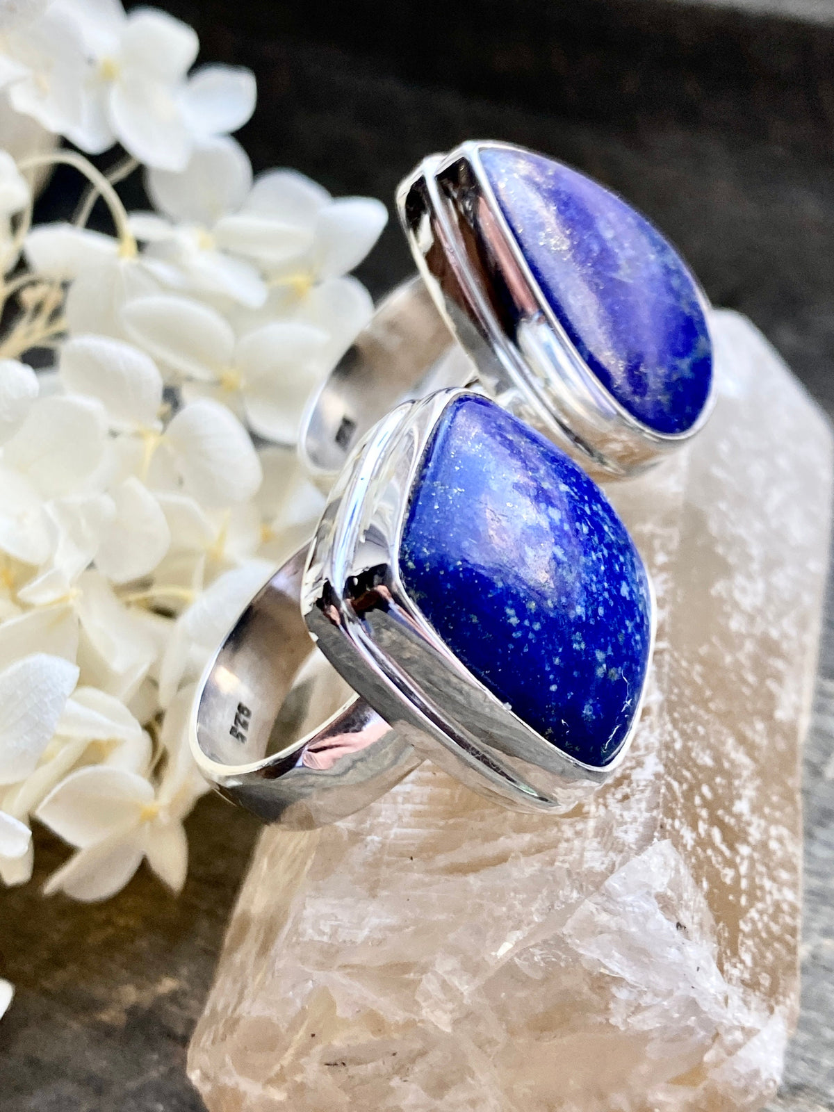 Lapis Lazuli 925 Solid Silver Handmade Ring - Crystal Healing Mediation