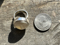 Moon Face 925 Silver Ring