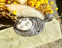 Adorned Luna Goddess 925 Silver Pendant