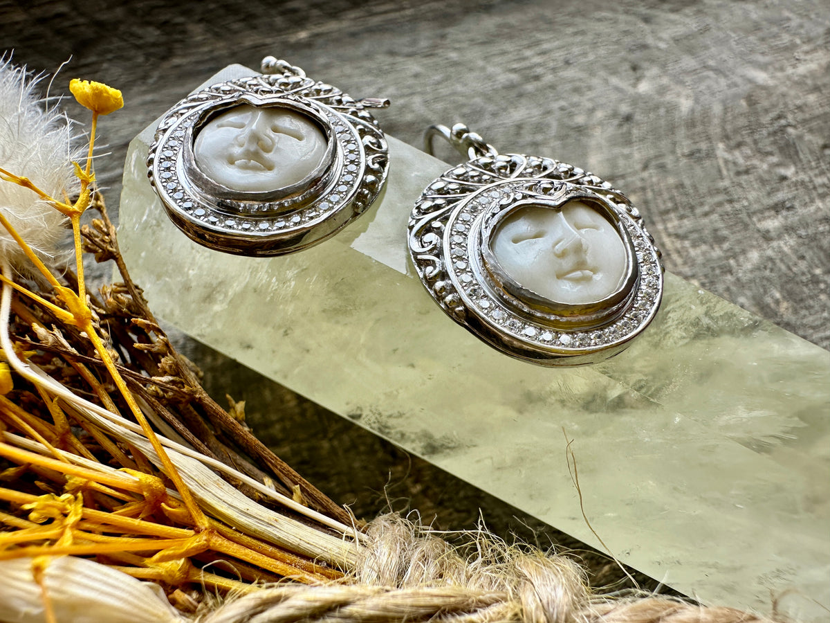 Adorned Luna Goddess Earrings