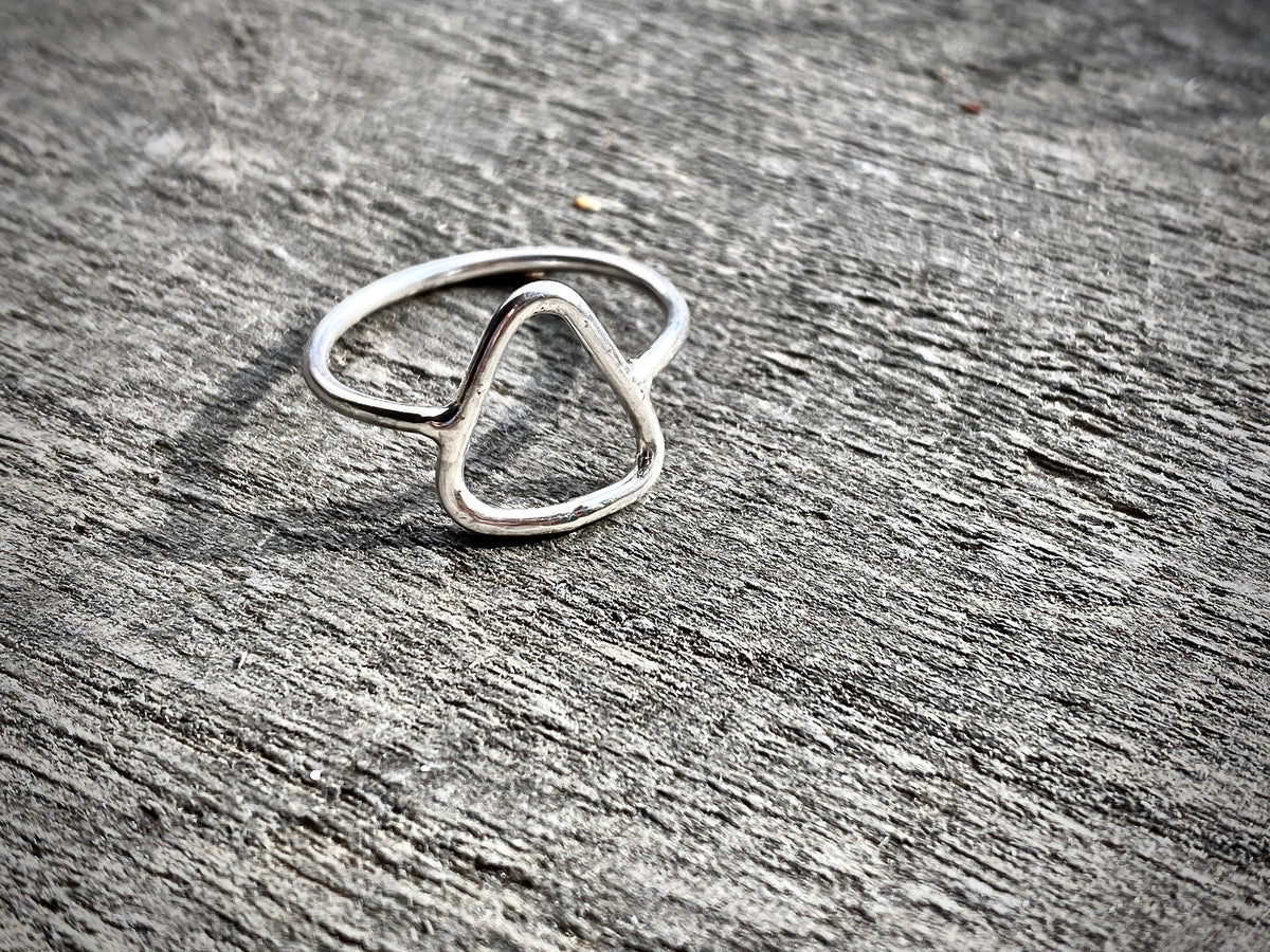 Silver Rings  Geometric  Triangle  Sterling Silver Handmade Jewelry