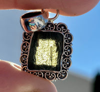 High Vibrational Genuine Czech Moldavite Filigree 925 Handmade Crystal Pendant - Crystal Healing Meditation