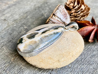 Ocean Jasper 925 Silver Pendant Handmade Sterling Silver Jewelry - Crystal Healing, Meditation